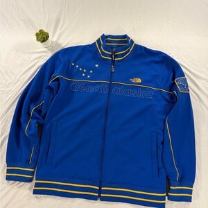 The North Face Denali Alaska A5 Series Track Jacket Full Zip Blue Mens XXL